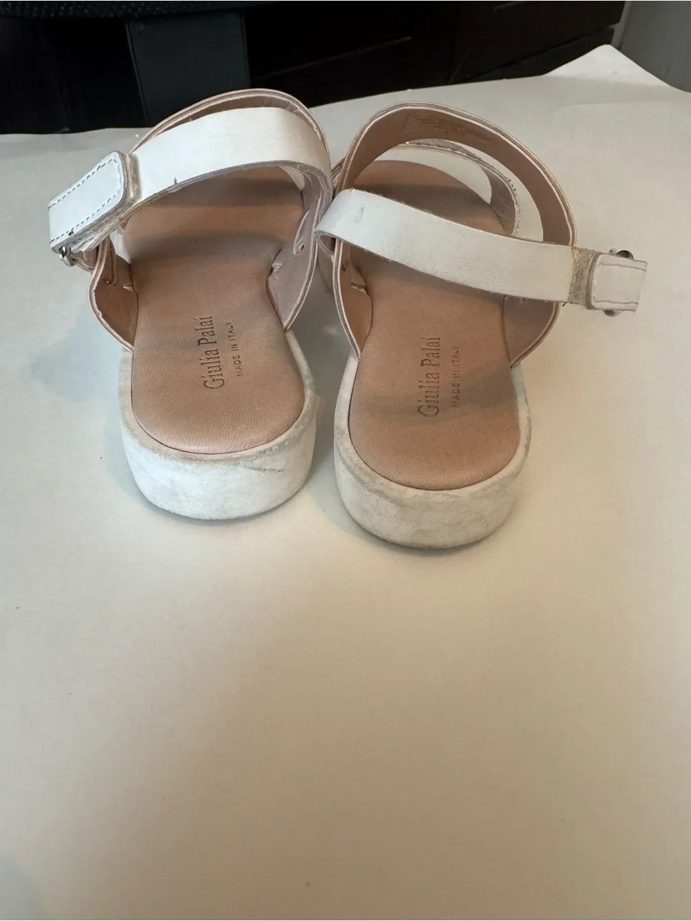 4Y Guilia Palai Girls' Glitter Strap Sandals in Rose Gold
